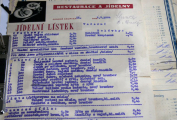 [08]Jídelní lístek z roku 1954